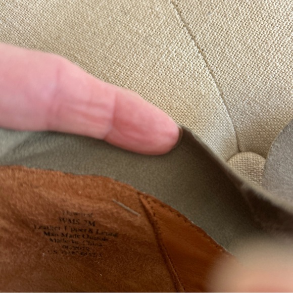 Gentle Souls Kenneth Cole Dawnest Gray Suede Wedge Ankle Shoes Bow Size 7M - Picture 9 of 10